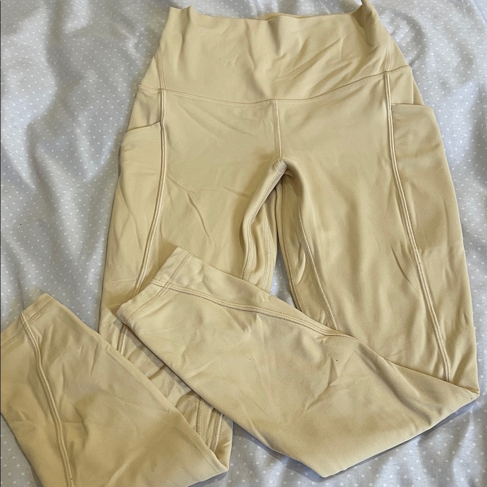 lululemon athletica High-Rise Leggings in Light Tan